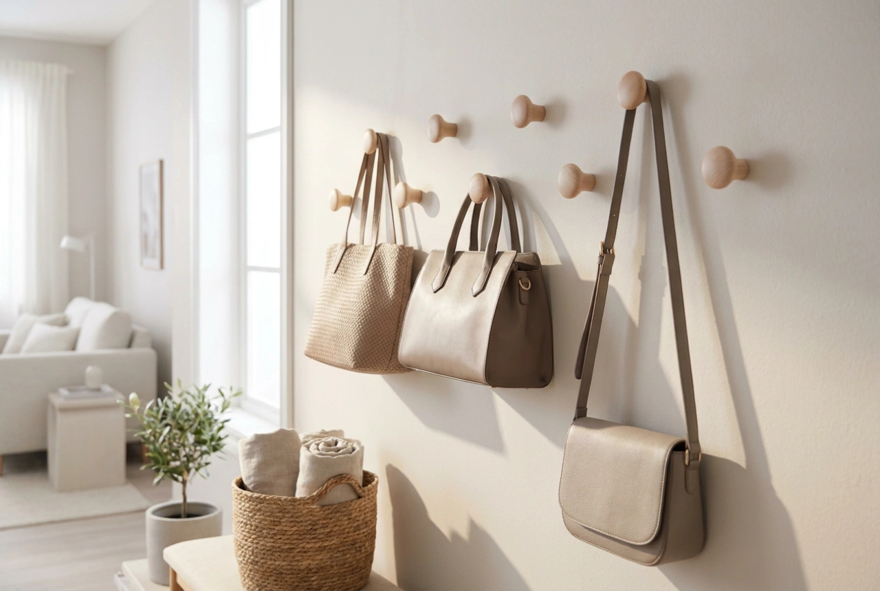 Comment organiser un porte-sacs mural sans encombrement