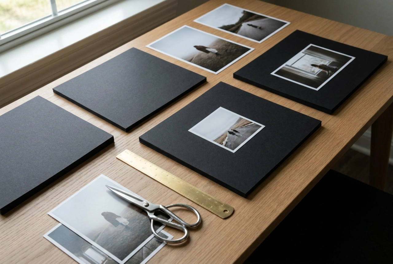 Comment agencer ses photos sur les pages sombres d'un album photo