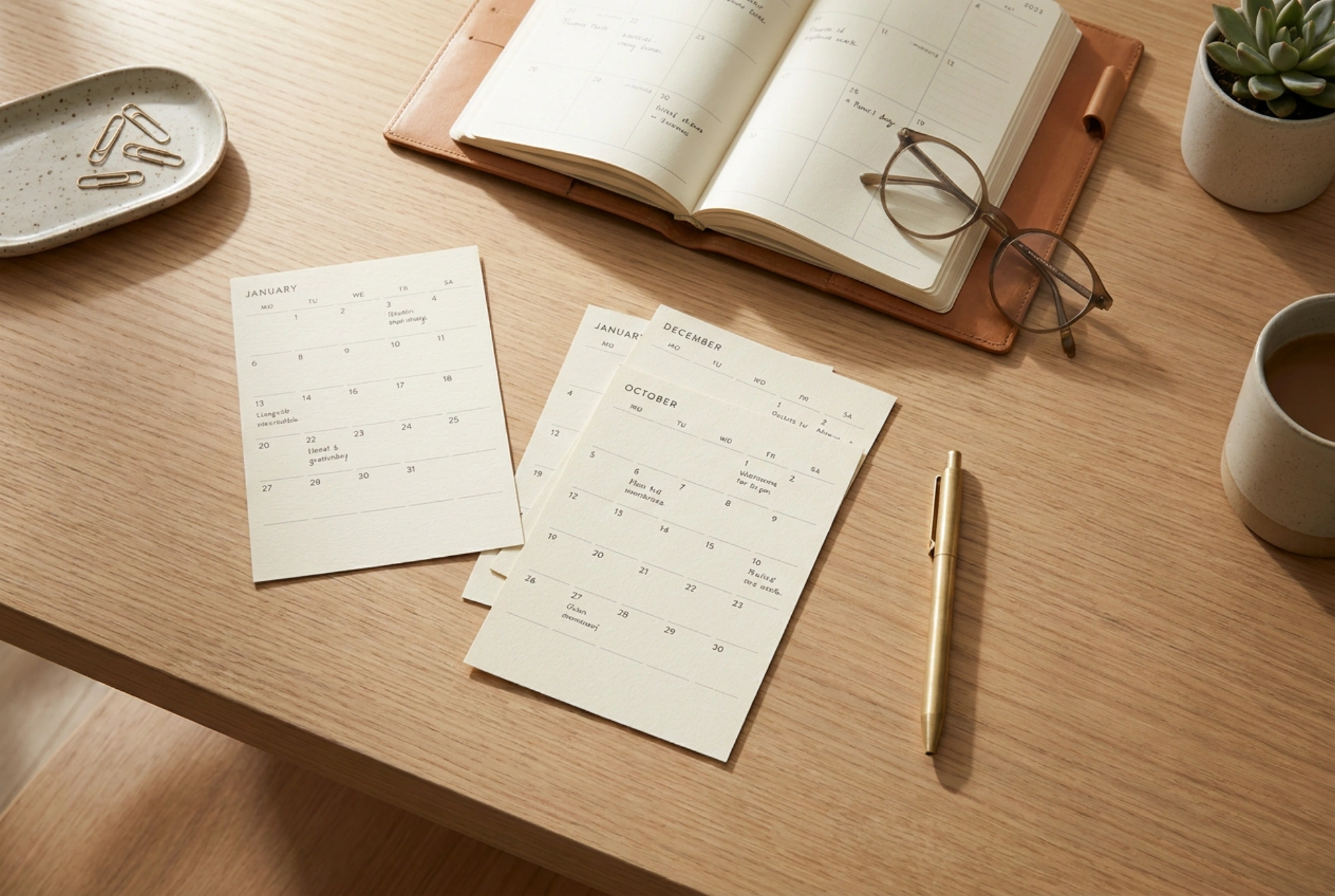 Comment utiliser des pages de calendrier imprimées pour planifier sa semaine