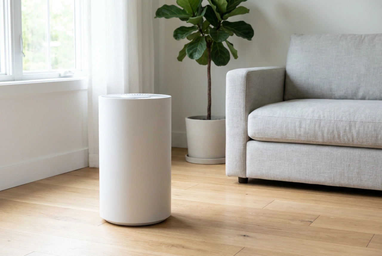 Ventilateur purificateur d'air et règles d'optimisation du positionnement
