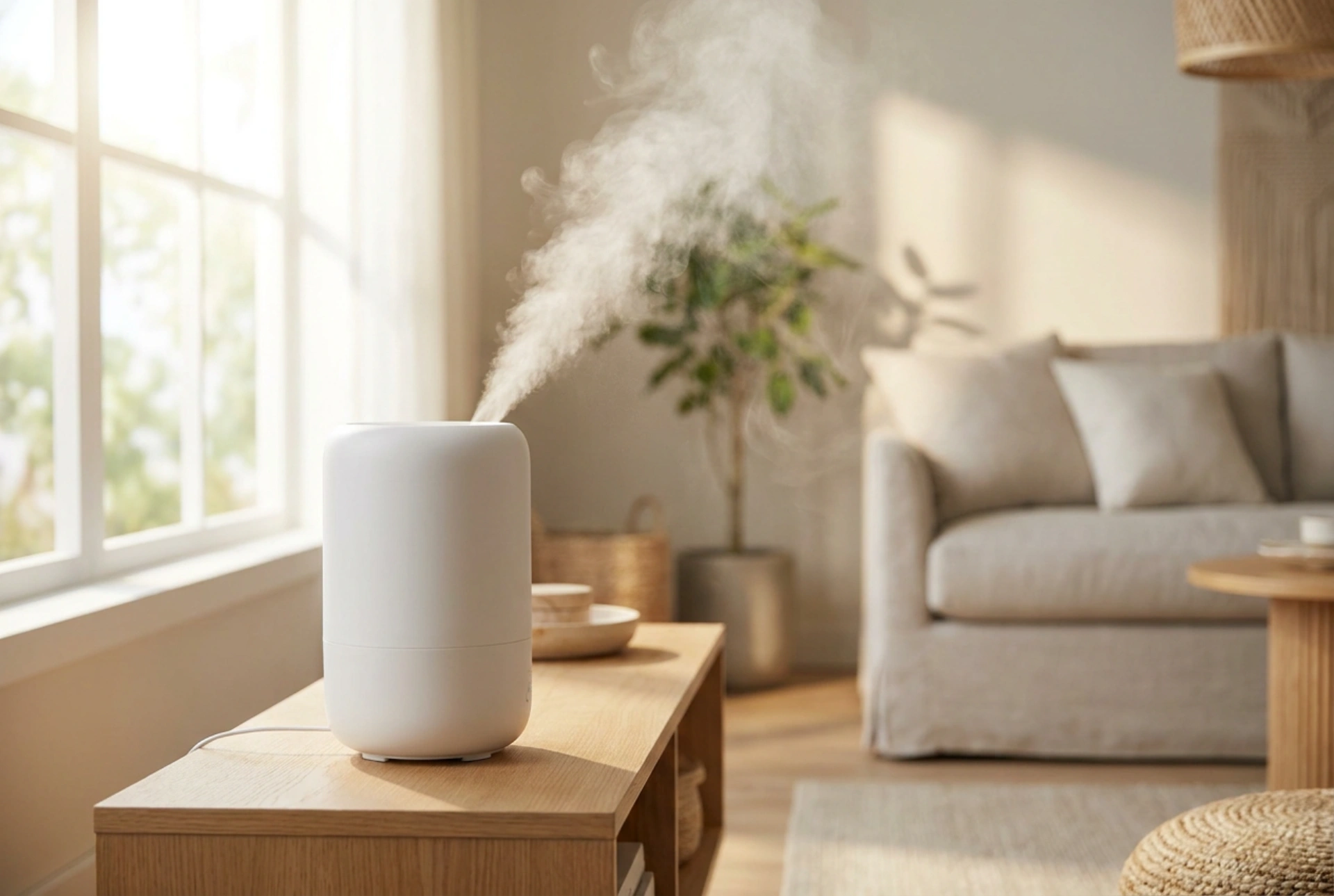 Humidificateur d'air évaporatif ou à ultrasons pour un usage quotidien