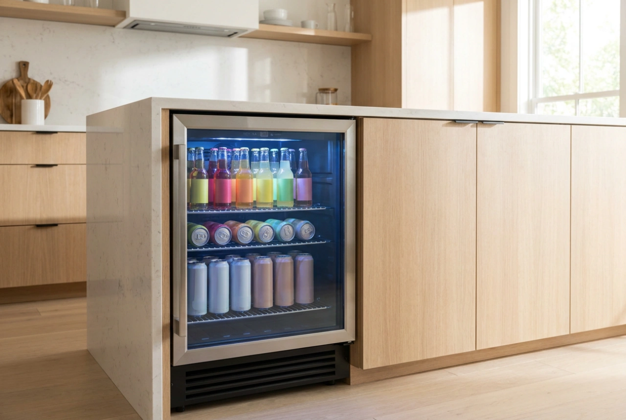 Petit réfrigérateur à boissons et organisation optimale du refroidissement