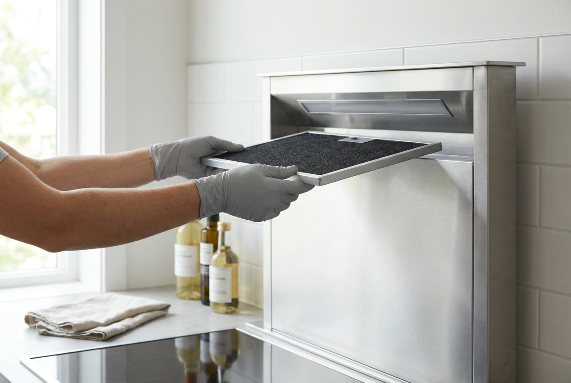 Comment remplacer le filtre à charbon de votre hotte sans salir la cuisine