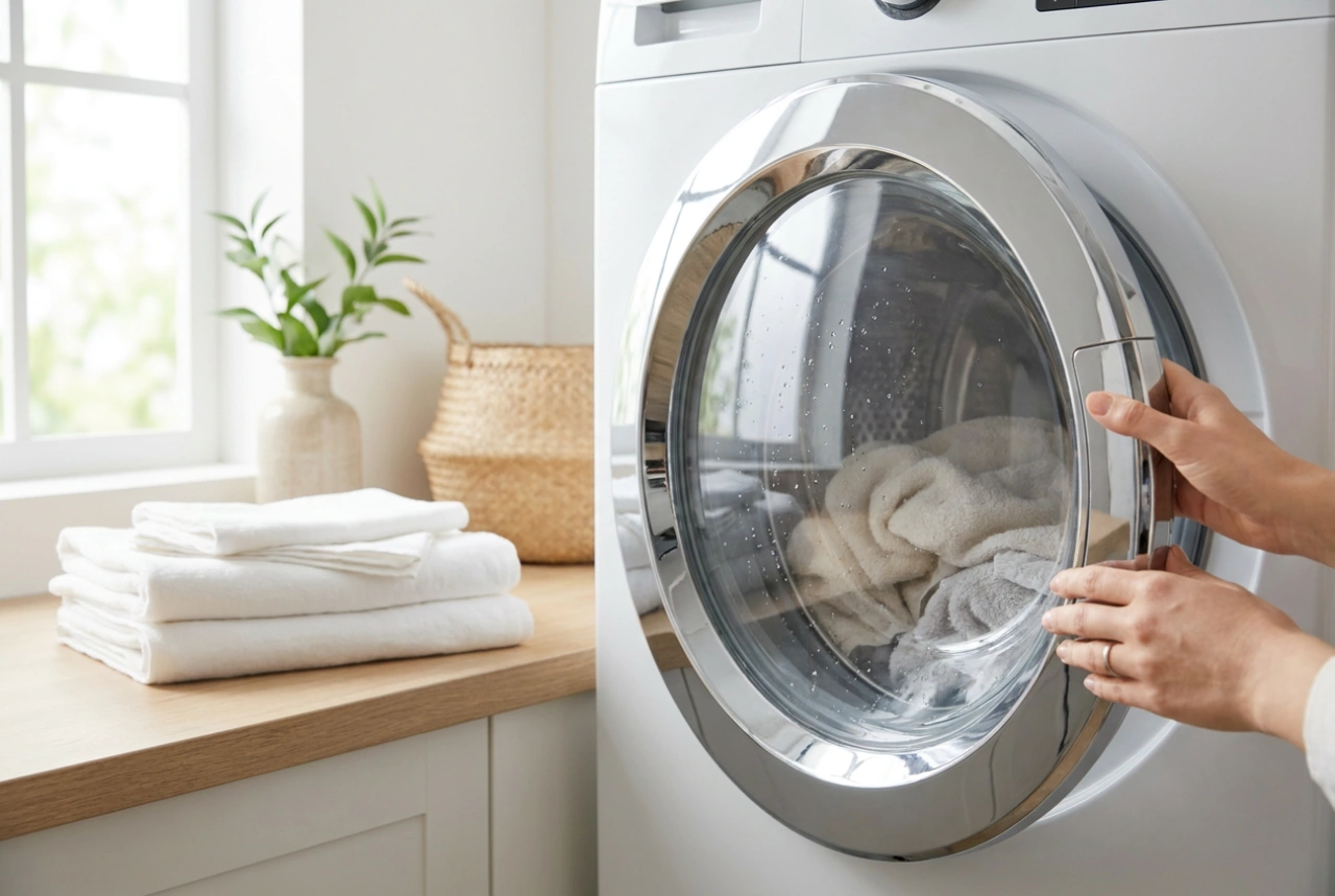 Comment utiliser le hublot additionnel d'un lave-linge sans fuite d'eau